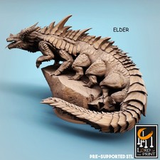 Behir miniature - rescale miniatures - DnD miniatures - Role Playing Game - Tab