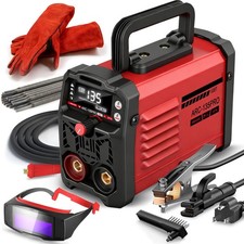 Stick Welder,Upgraded MMA-135PRO Welding Machine 110V,ARC/Lift TIG 2 In 1 Min...