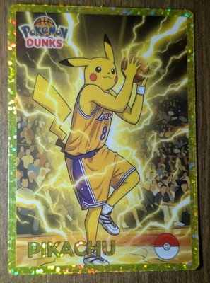 SP Kobe Bryant x Pikachu /100 Pokemon Prism RARE Jewel Rookie Sticker Vending   