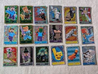 minecraft lego sammelkarten Mojang Trading  karten holo glitzer Serie 1 Panini 