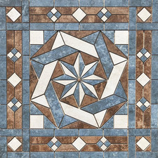 36" x 36" Tile Medallion Deco Mosaic Accent - Happy Floors French Quarter series