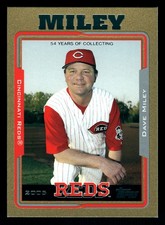 Dave Miley Cincinnati Reds 2005 Topps Gold #274 SN /2005