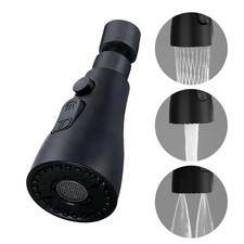 3 In 1 Kitchen Faucet Extender Universal 360  Rotate Pull Out Kitchen Tap Multi