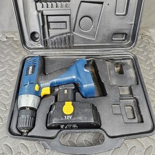 Titan 12v Cordless Drill SF41120 10mm Chuck Blue with Battery(Untested) & Case