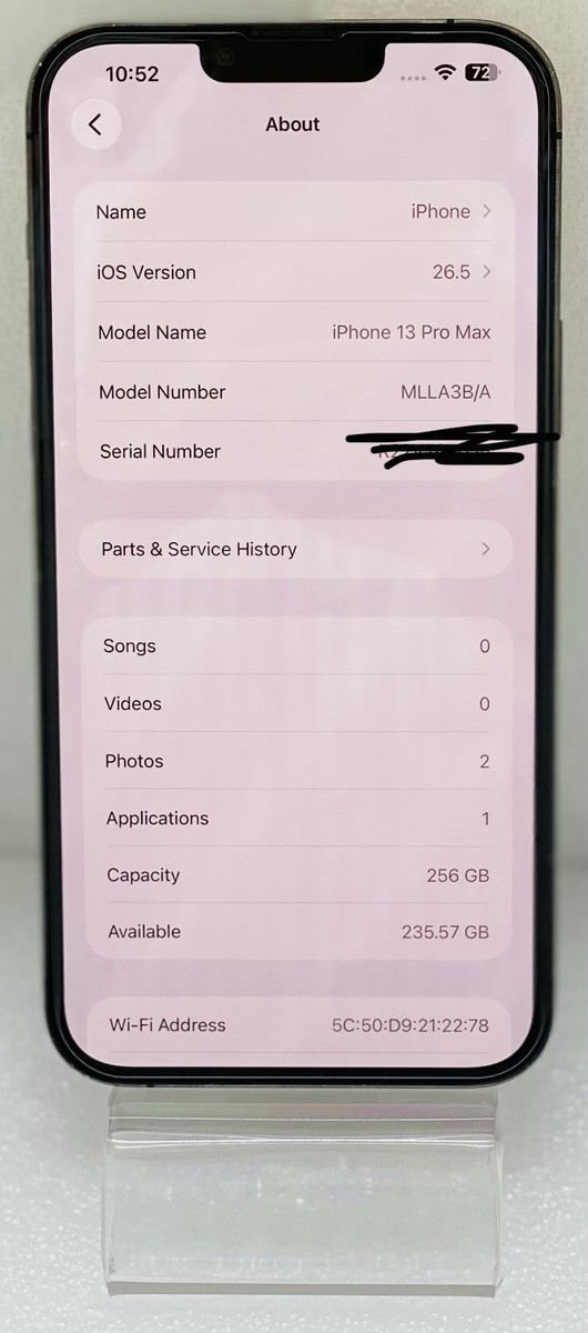 Apple iPhone 13 Pro Max - 256GB - Graphite (Unlocked) A2643 (GSM