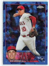 Gio Urshela 2023 Topps Chrome Update Sapphire Edition Los Angeles Angels