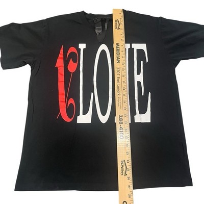 VLONE Palm Angels T-Shirt Black Red Double Sided Tee | Size XL | eBay