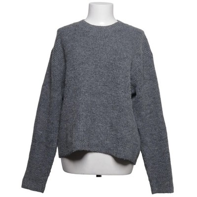 H&M, Strickpullover, Größe: M, Grau, Acryl/Elasthan/Polyester/Wolle #lAb