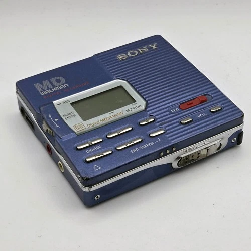 Sony MZ-R90 MiniDisc Recorder Walkman Silver w/ 3x Remote Controls | Tested