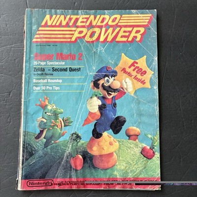 Nintendo Power Magazine Issue #1 1988 Super Mario 2 Zelda NES No Poster July