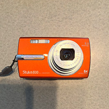 Olympus Stylus 830 All-Weather Orange Compact Camera 8MP 5x Zoom 2.5" USB