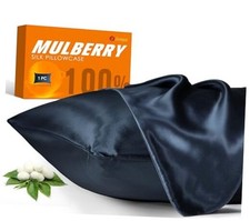 100 Mulberry Silk Pillowcase for Hair and Skin, 22 Momme Pure Natural Silk