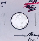 1918-S San Francisco Mint Mercury Dime, Superb Gem AU+++, RARE This Nice!