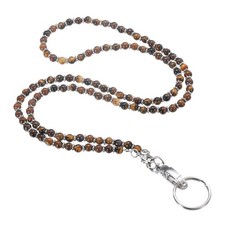 34.6" Teacher Lanyard ID Badge Lanyards with Clips, Coffee
