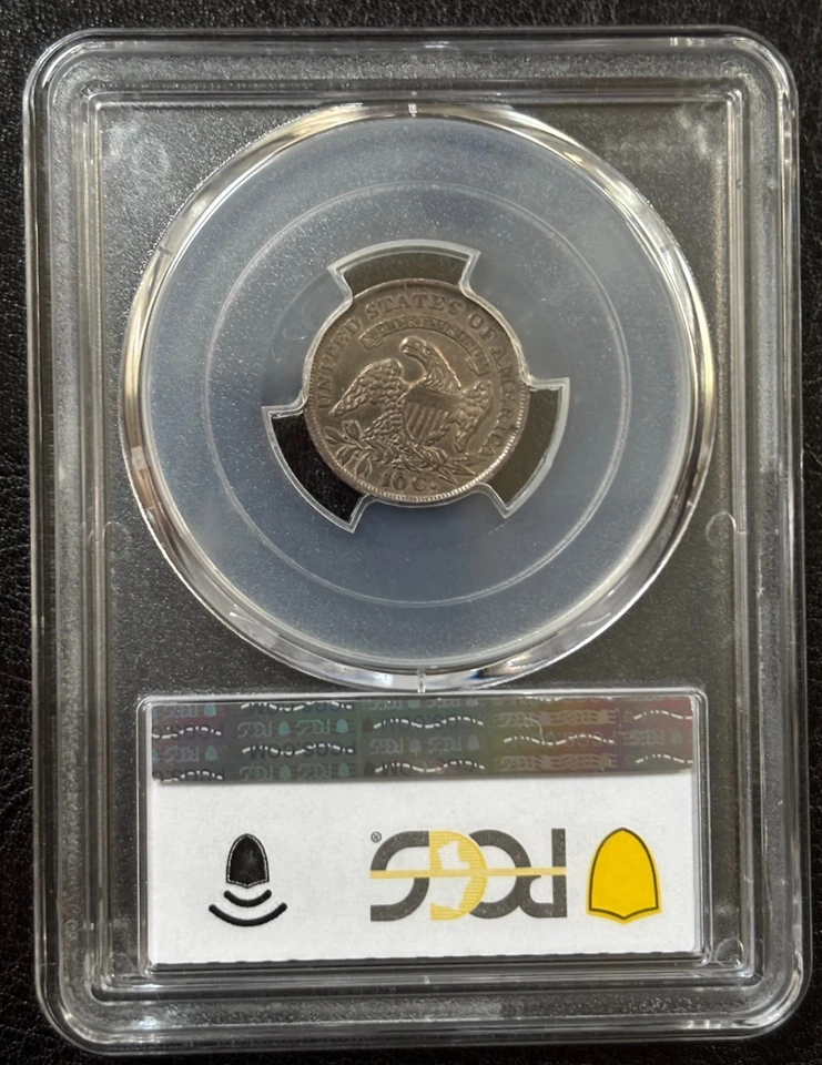 1836 Capped Bust Silver Dime 10C PCGS XF45  -Great Type Coin- Gold Shield (#902) - Image 3 of 4