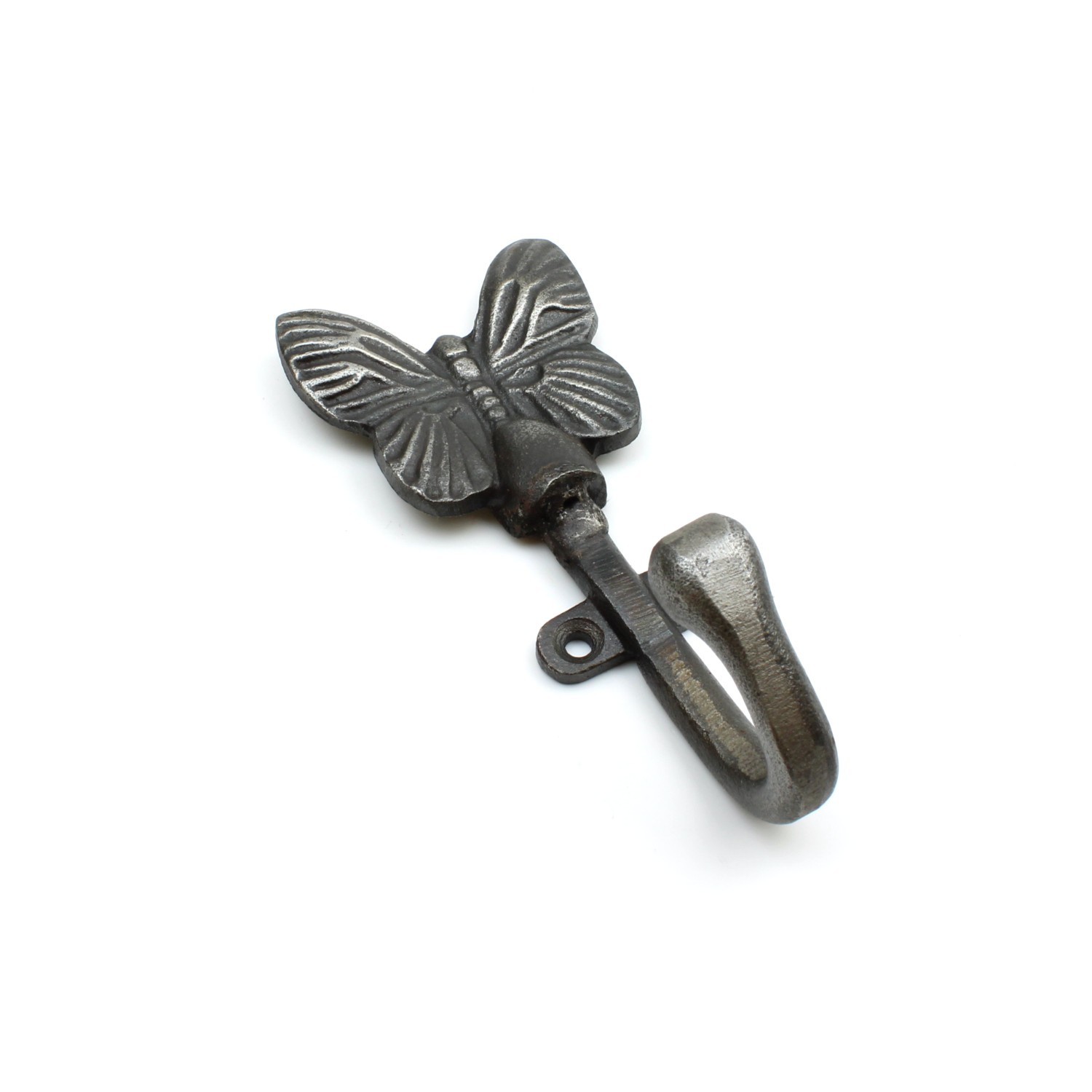 Oakcrafts - Antique Cast Iron Butterfly Coat Hook