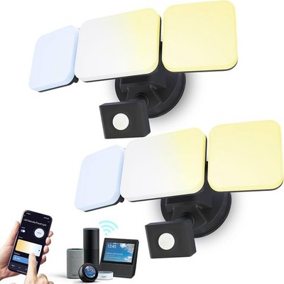 EMANER Smart Security Light WiFi Flood Light Warm White to Daylight 