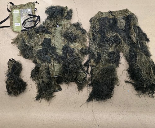 Rothco Lightweight All Purpose Ghillie Jacket + Pants + Rifle Wrap Sz. M/L