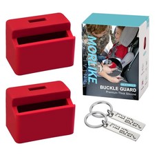 Morlike Silicone Seatbelt Secure Buckle Safety Cover Lock  Keep Children Saf...