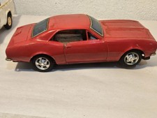 1960 Tin Litho Red Chevy Camaro SS Friction Toy Battery Powered Untested
