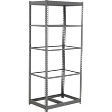 Boltless Heavy Duty Shelving 36"W x 18"D x 60"H 5 Shelves No Deck