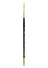 7107S Renaissance Script Liner Brush for Watercolor and Oil Size 0 Short Handle