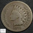 1870 Indian Head Copper Cent 1C