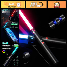 2-in-1 Detachable Dueling Lightsaber Toy - Realistic Light Saber for Kids Adul
