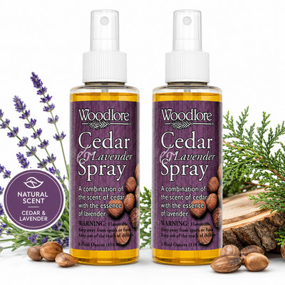 Woodlore Cedar Lavender Spray Refreshes Cedar Closets, Hangers, & Drawer 2 pack