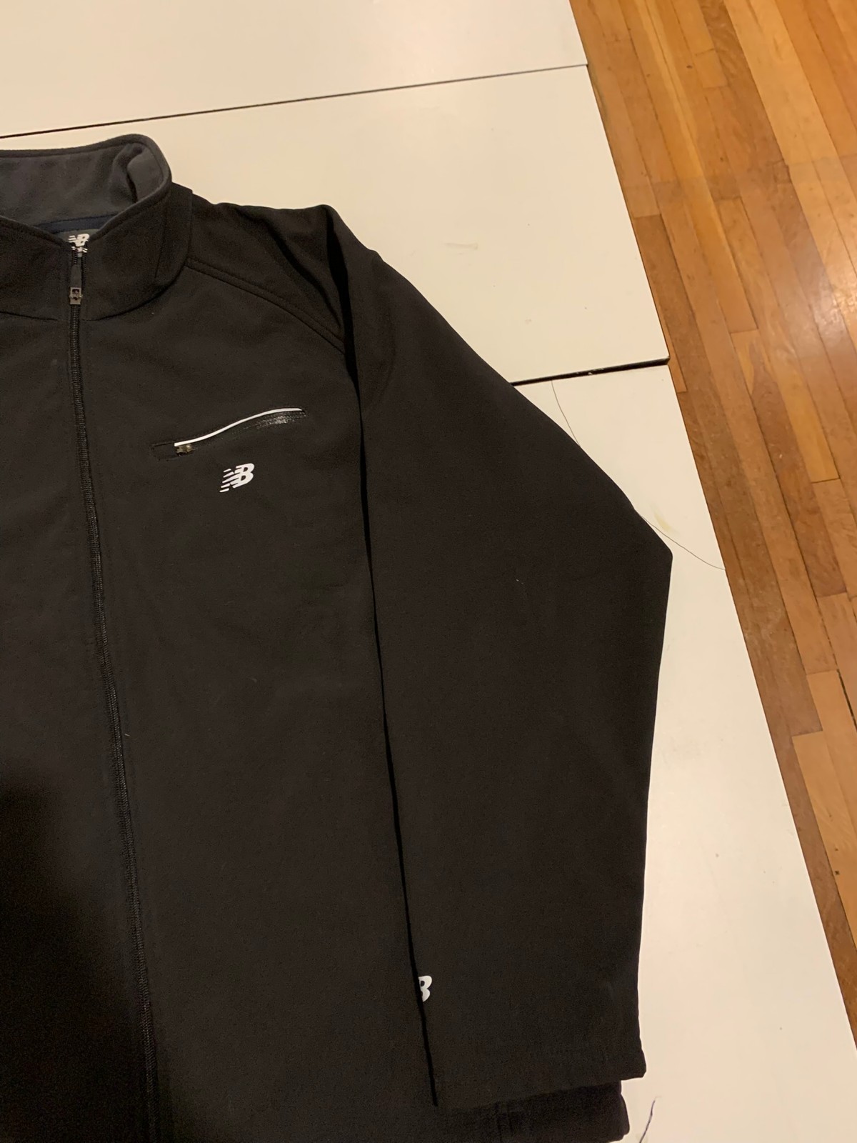 New Balance Jacket Large Black Softshell Outdoor … - image 11