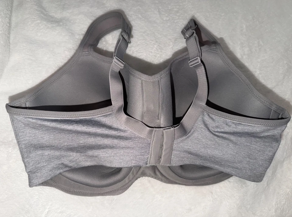 Sujetador de Gimnasio PANACHE Sport 40F Estilo 5021 Con Aros Fitness Correr Espalda Corredora Gris Foto 3 de 4