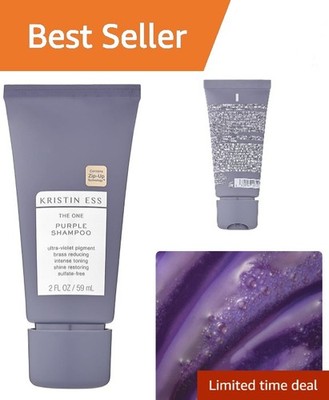 2oz Hair The One Sulfate-Free Purple Shampoo - TSA Approved - Shine Restoring
