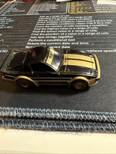 Vintage Tyco Slot Car HO Mazda RX7 Black And Gold