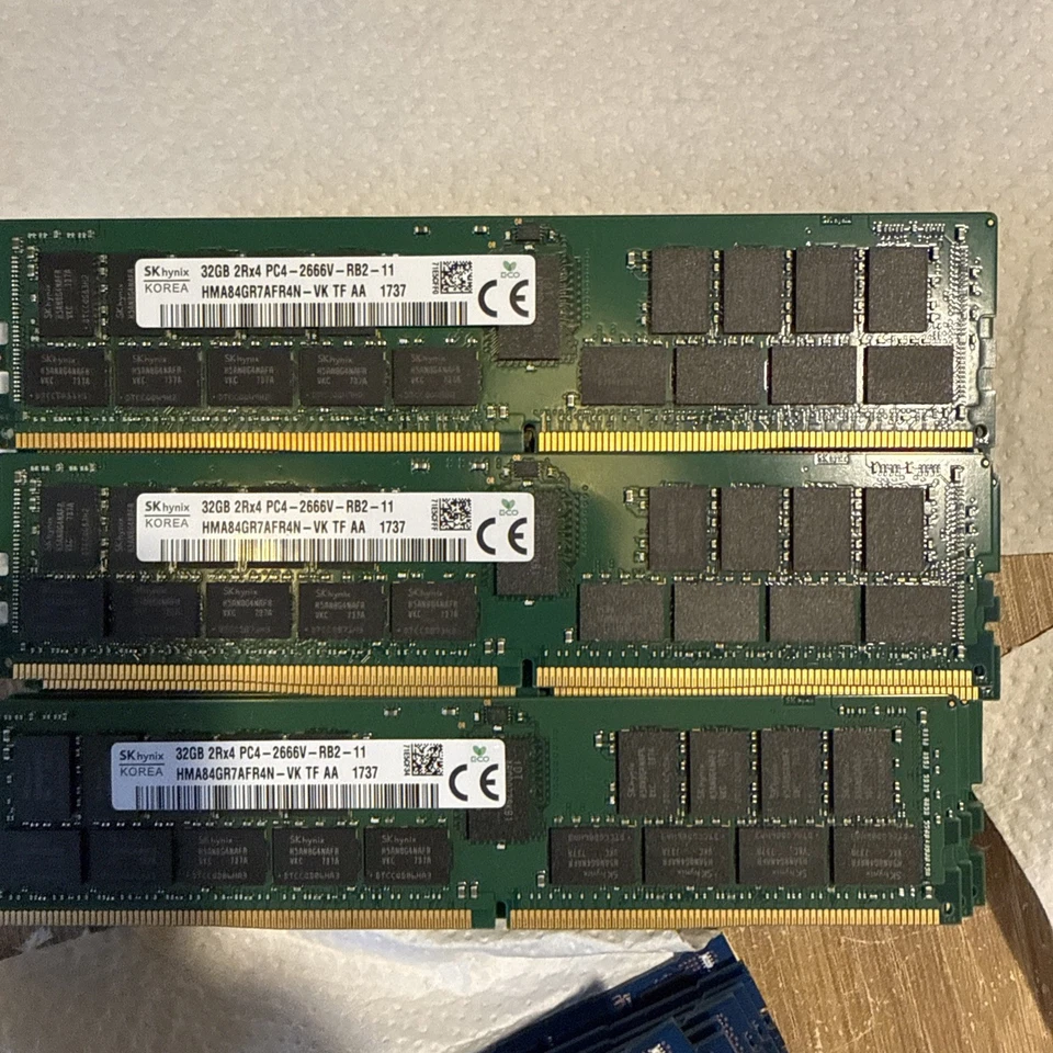 32GB 2Rx4 PC4-2666V-RB2 SKhynix HMA84GR7AFR4N- VK TF AA Server RAM