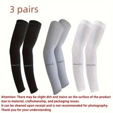 Cooling Arm Sleeves Cover UV Sun Protection Sports Outdoor For Men Women