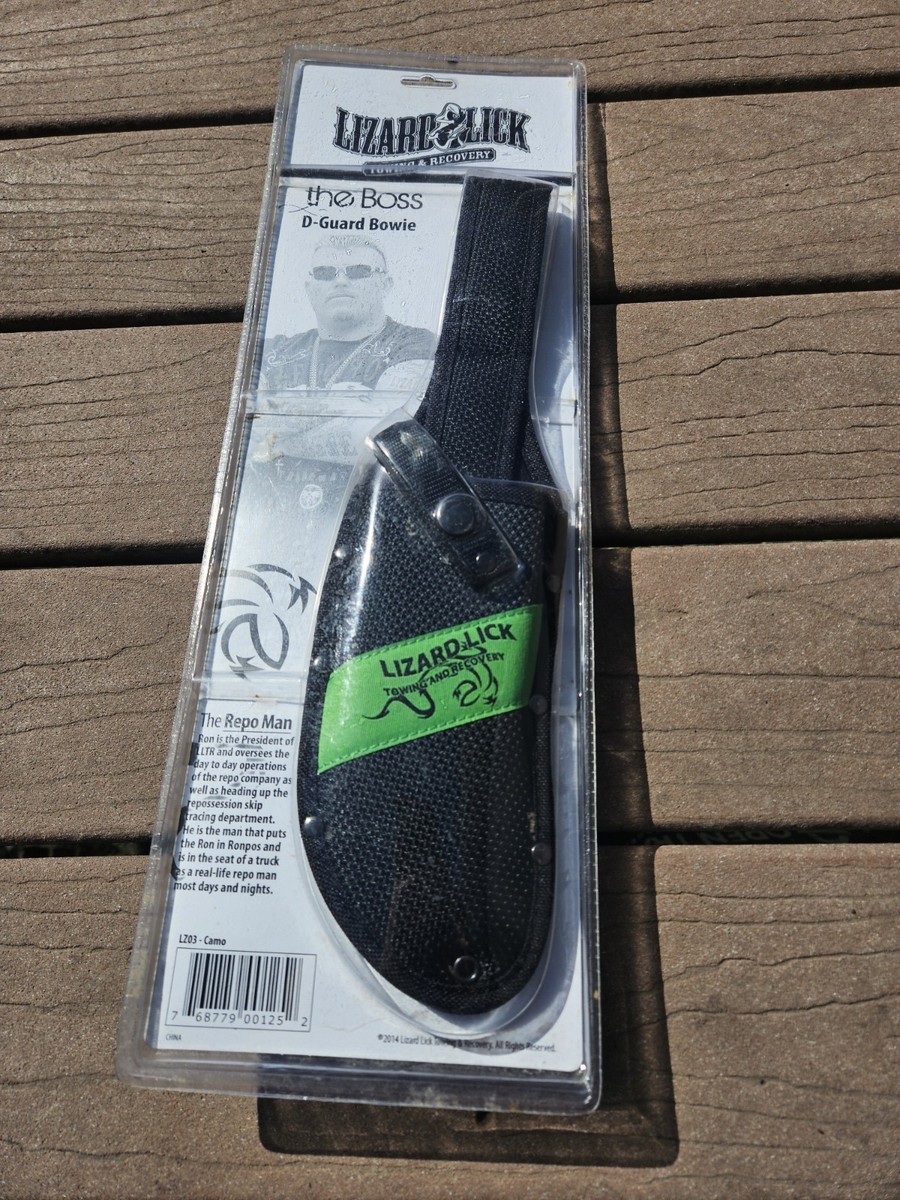 Lizard Lick The Boss D Guard Bowie Knife With Sheath. Rough Rider