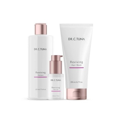 Farmasi Dr. C Thunfisch belebendes Shampoo 7,6 Unzen, Maske 6,7 Unzen & Haaröl 1 Unze mit Capixyl