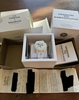 OMEGA x Swatch MoonSwatch Mission to Earthphase Moonshine Gold Quartz Watch