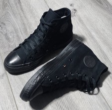 Converse Chuck Taylor All Star High-top Black Monochrome Sneakers Womens 5.5