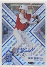 2018 Panini Elite Extra Edition Aspirations Blue 35/50 Nick Schnell #31 Auto 8k4