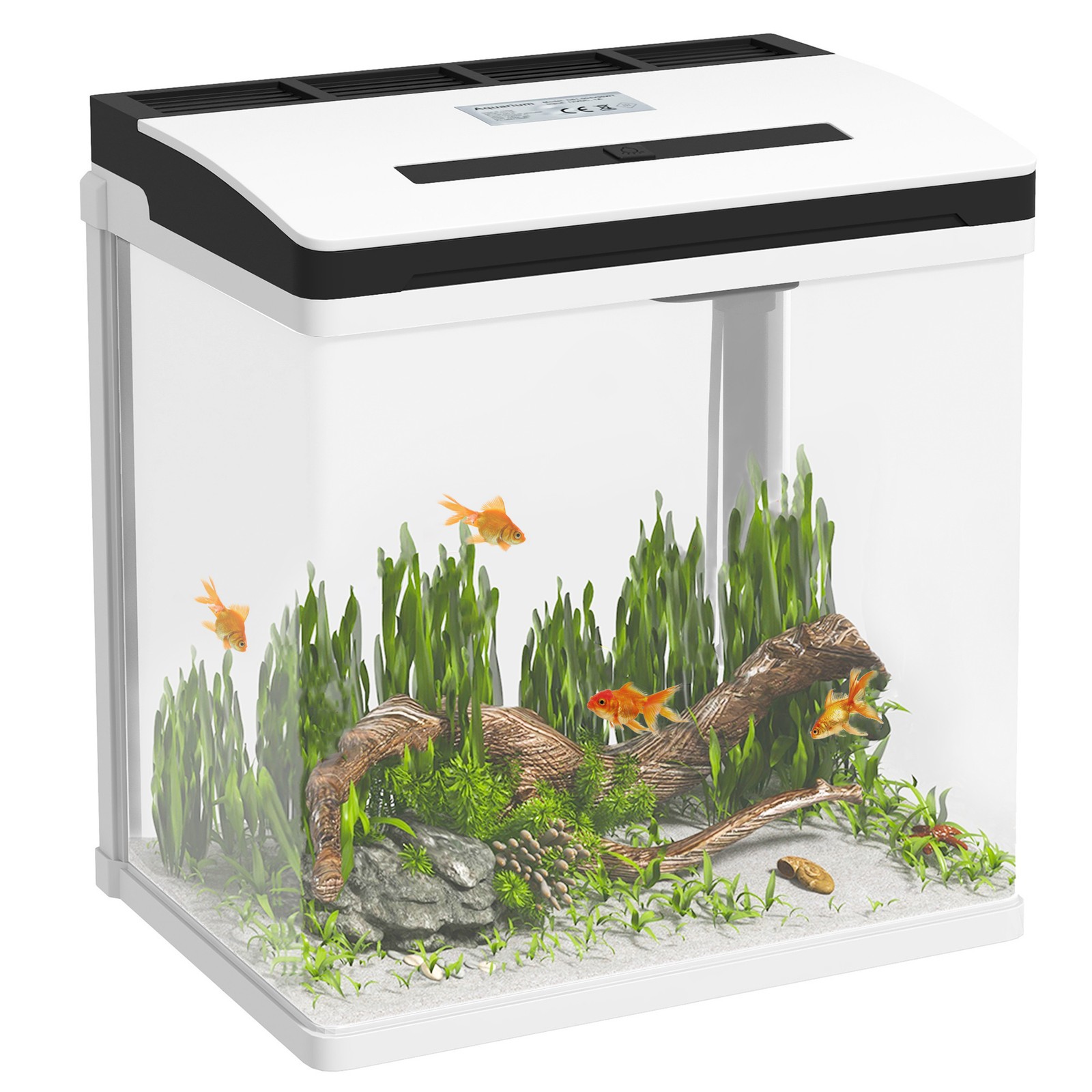 Acquario da 13 litri con illuminazione LED