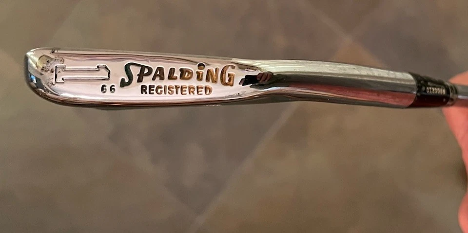 Spalding Custom Made Jay Hebert 1 Iron Registered Grind #66 Tour Issue RH Steel - Image 3 of 4