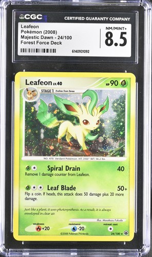 Leafeon graded CGC 8.5 for sale on eBay