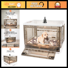 Puppy Incubator with Heating - Newborn Puppy & Kitten Care, 55L Bed Mat Included