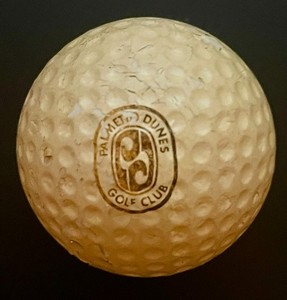 VINTAGE PALMETTO DUNES CLUB HILTON HEAD LOGO Golf Ball
