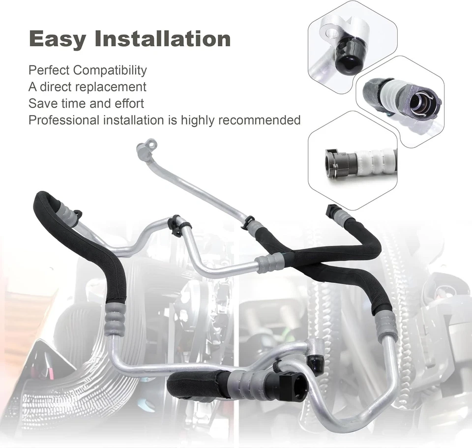 Manguera enfriador de aceite del motor 17227589509 17227589510 para BMW 550i 550i GT 650i 750i Foto 2 de 4