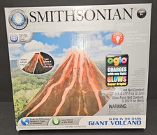 Smithsonian Glow in the Dark Giant Volcano Build Erupt 14" Kit Glowing Lava