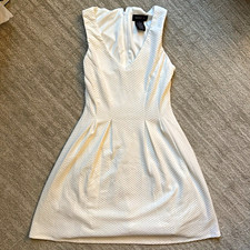 Teeze Me White V-Neck Mini Dress (Size 2)