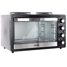 Better Chef Chef Central XL Toaster Oven & Broiler w Dual Solid Element Burners