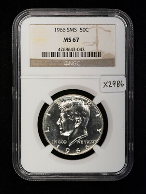 1966 SMS 50c Kennedy Half Dollar - NGC MS 67 - SKU-X2986 | eBay